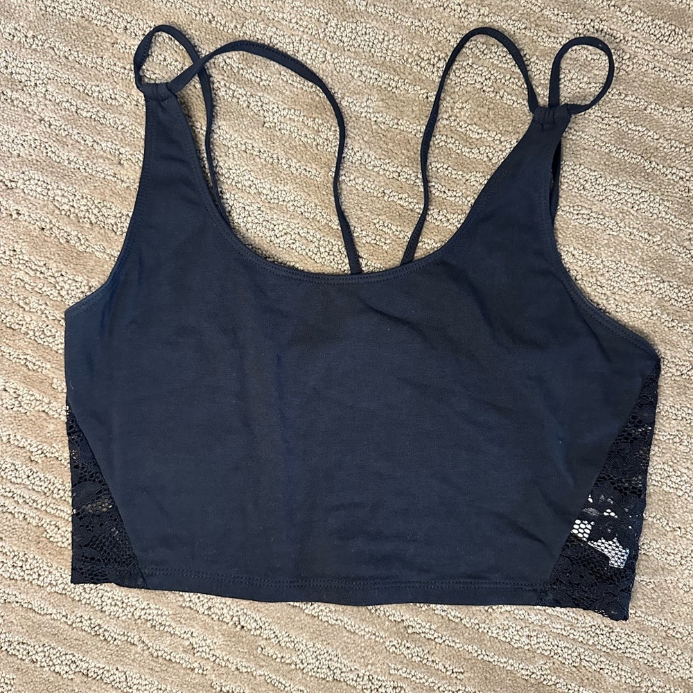 AE Black Lace Bralette/Crop Top